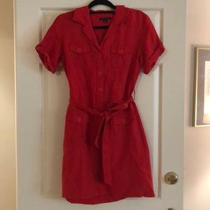 Banana republic linen cargo dress